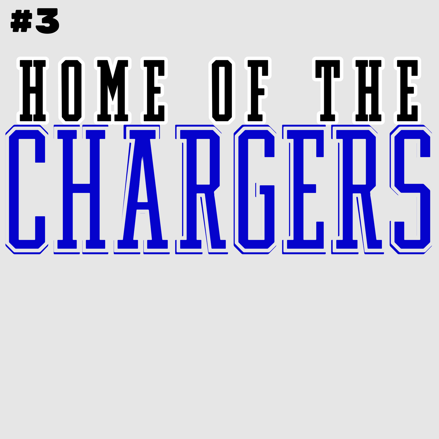 CHARGERS Youth Spirit Wear β Choose Your Design, Brand & Size