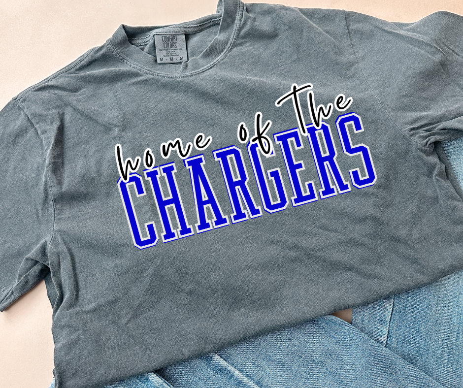 “Home of the Chargers” Tee