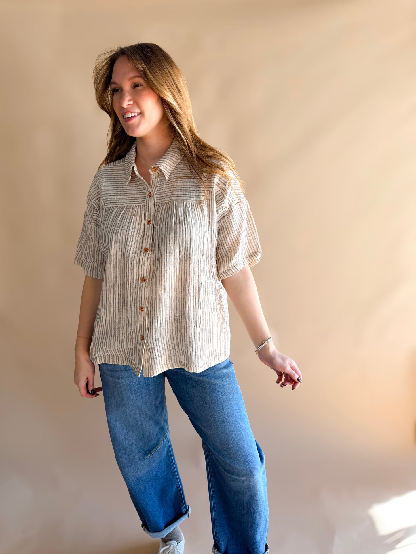 The Golden Hour Gauze Shirt