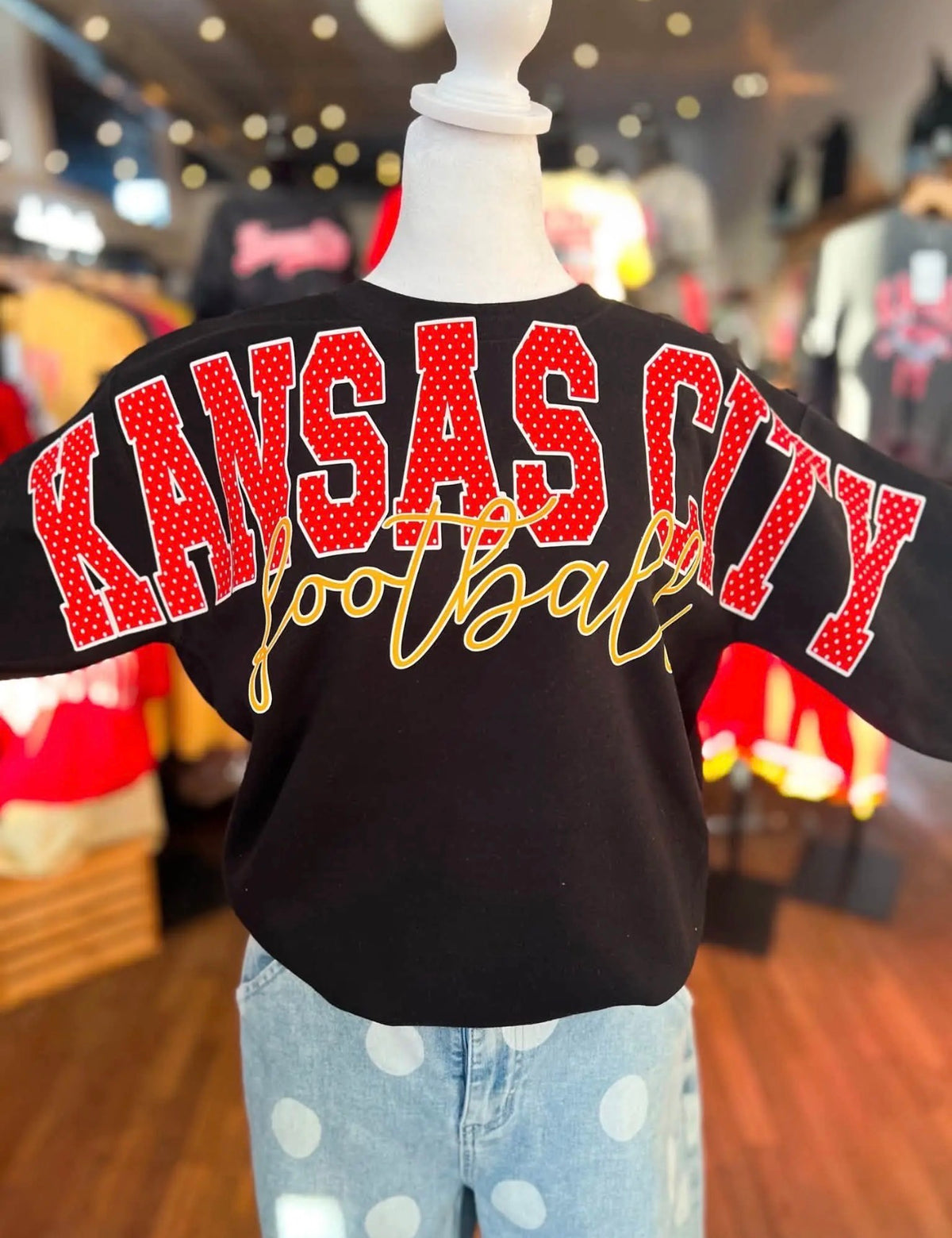 Kansas City Football Across the Chest
