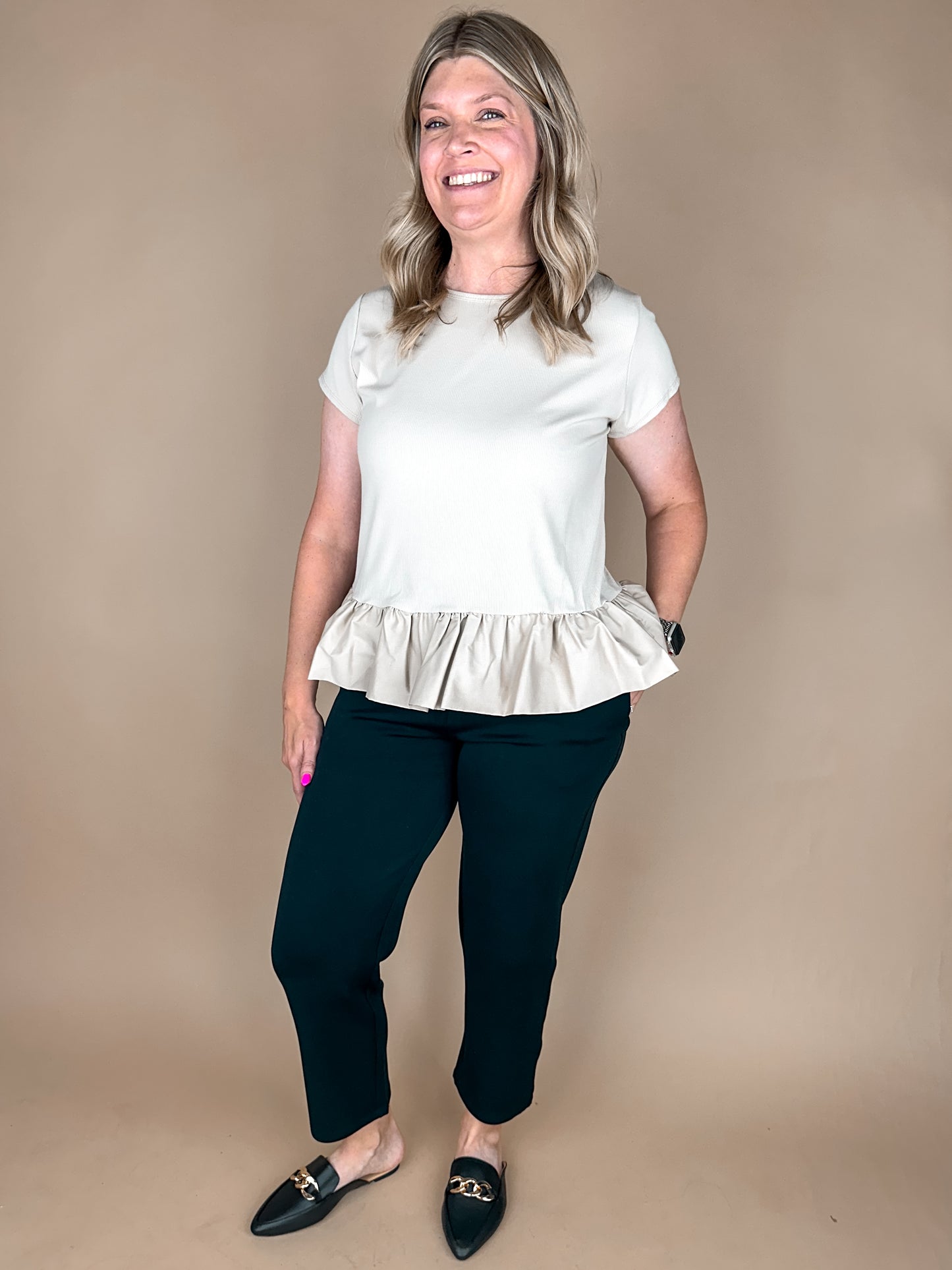 The Cloud Drape Cropped Pants