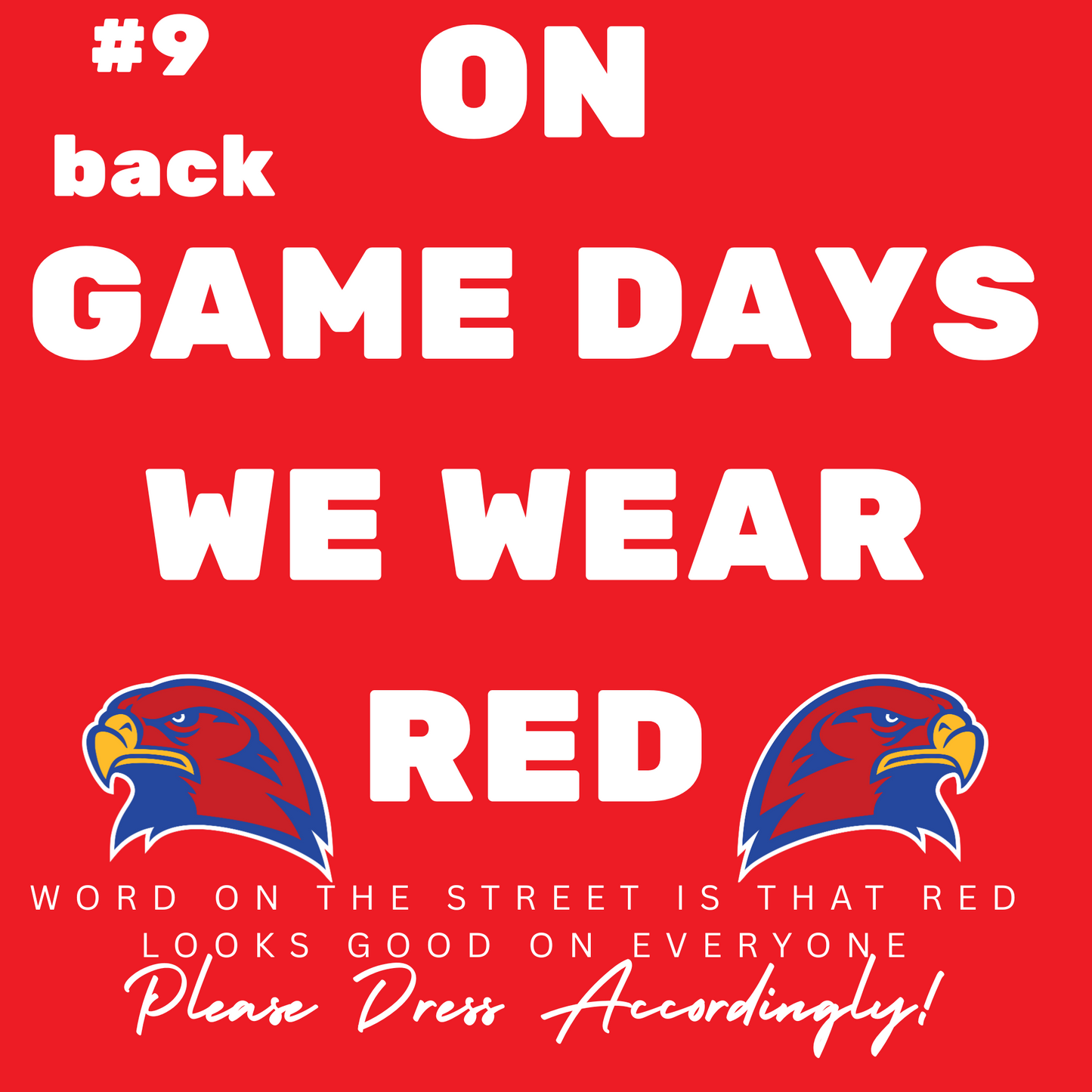 REDHAWKS Youth Spirit Wear β Choose Your Design, Brand & Size (Copy)