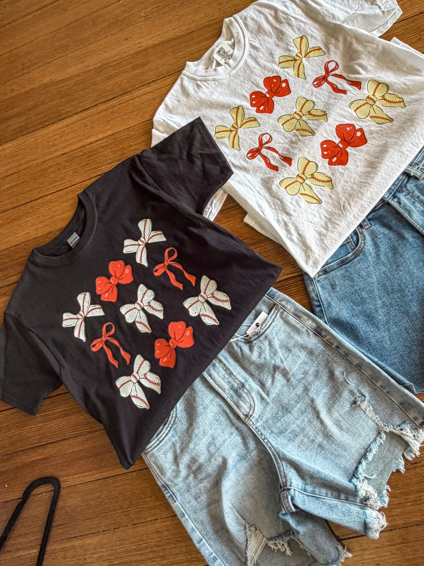 Baseball Bow tee