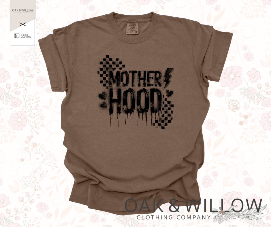 The perfect espresso brown comfort colors tee for the rock'n roll, grungy styled Mother that just loves to let the good times roll!