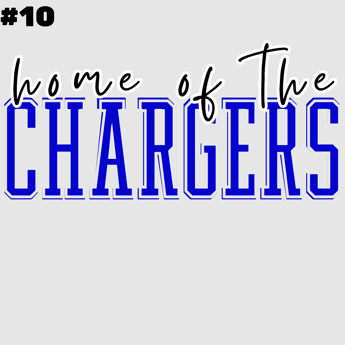 CHARGERS Youth Spirit Wear β Choose Your Design, Brand & Size