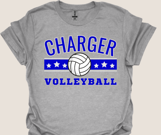 Charger Volleyball Stars & Stripes Tee