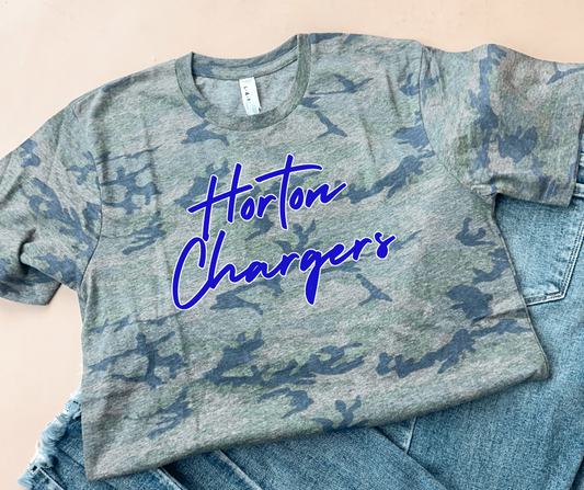 Horton Chargers Camo Tee