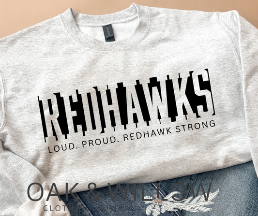 LOUD. PROUD. REDHAWK STRONG. CREW