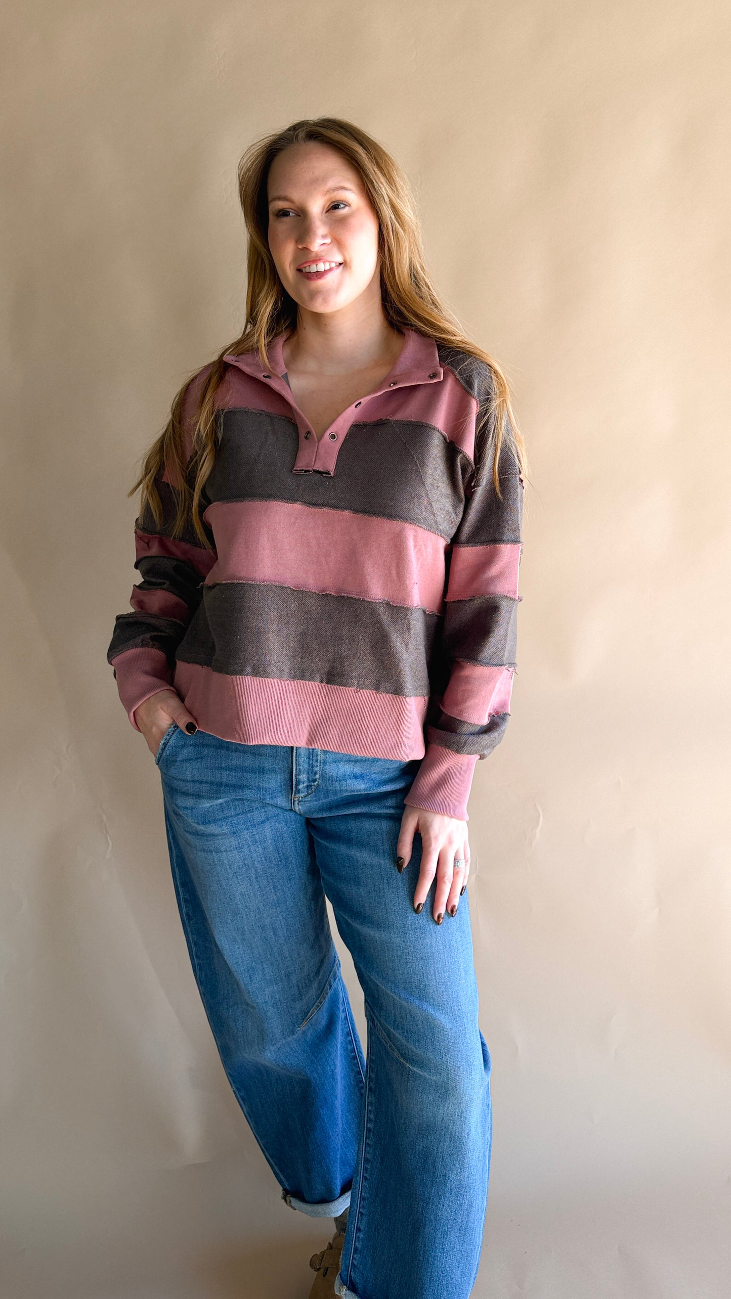 The Cherry Crush Stripe Pullover