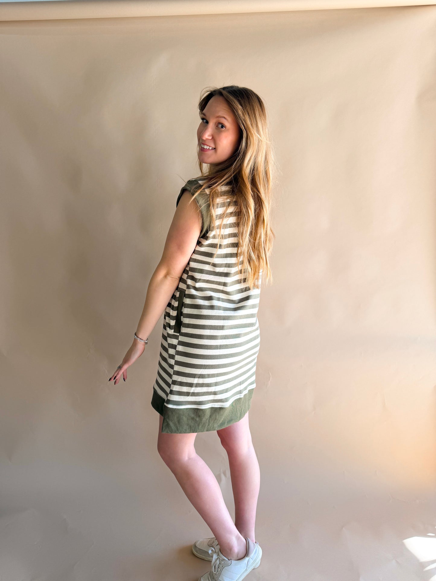 The Olive Grove Zip Dress