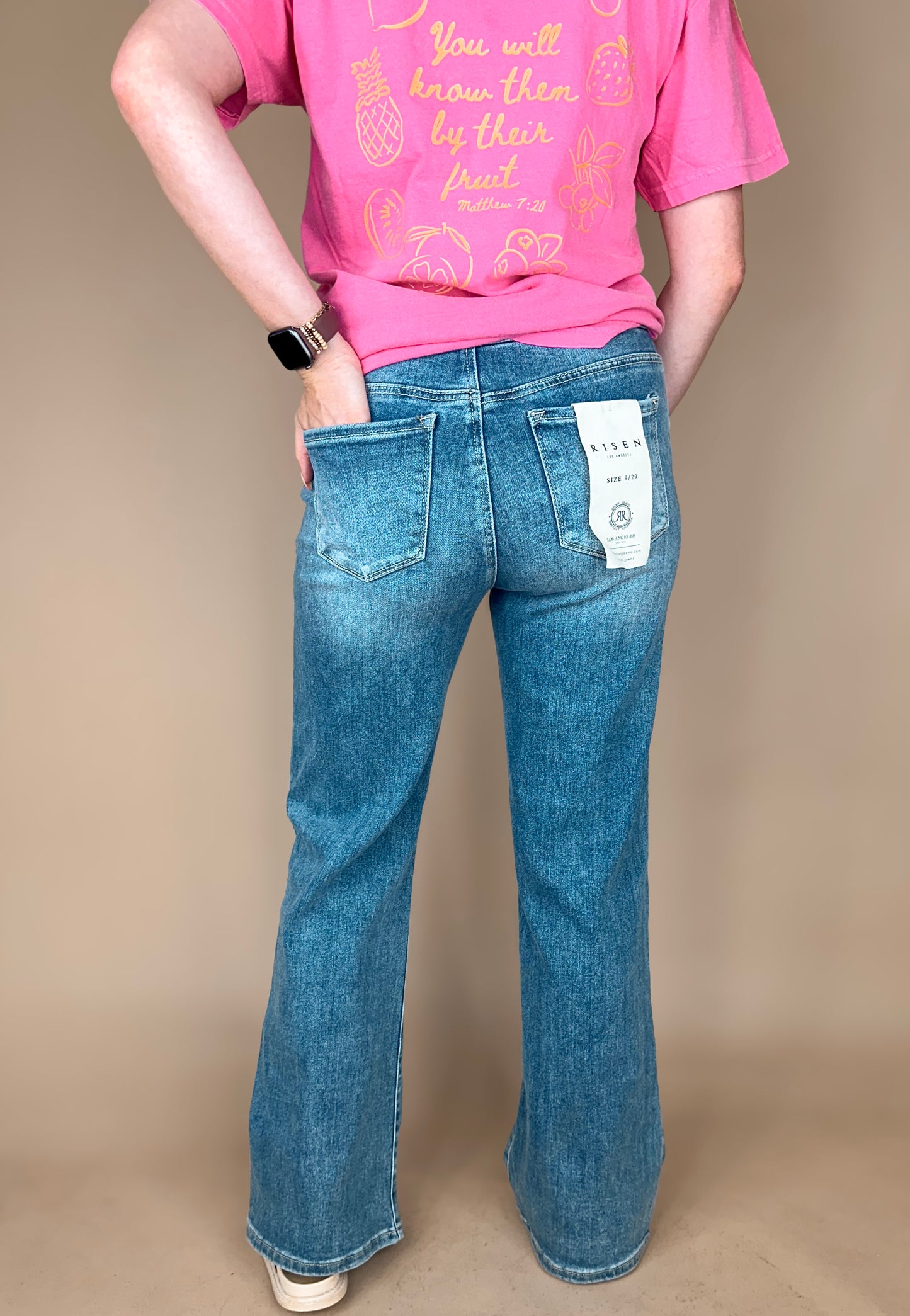 Carlee High Rise Straight Jeans — Risen
