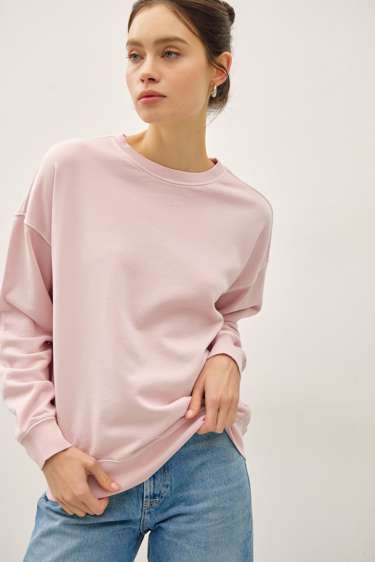 The Everyday Ease Pullover - Blush