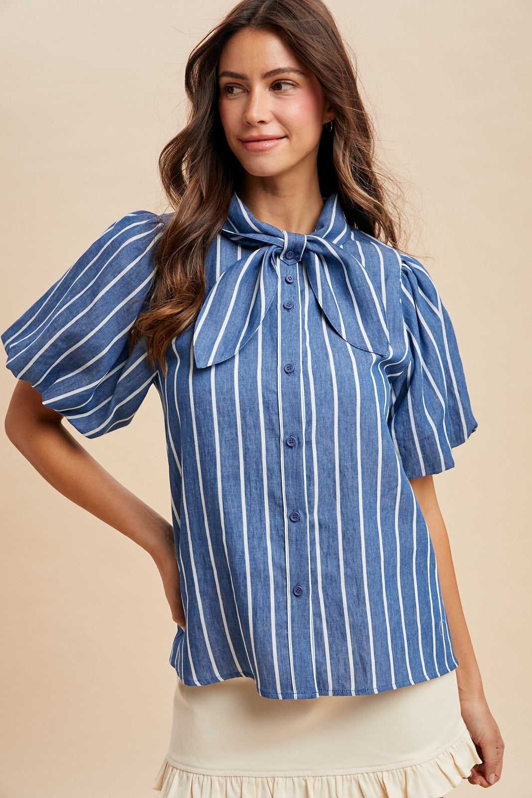 The Harbor Bow Blouse