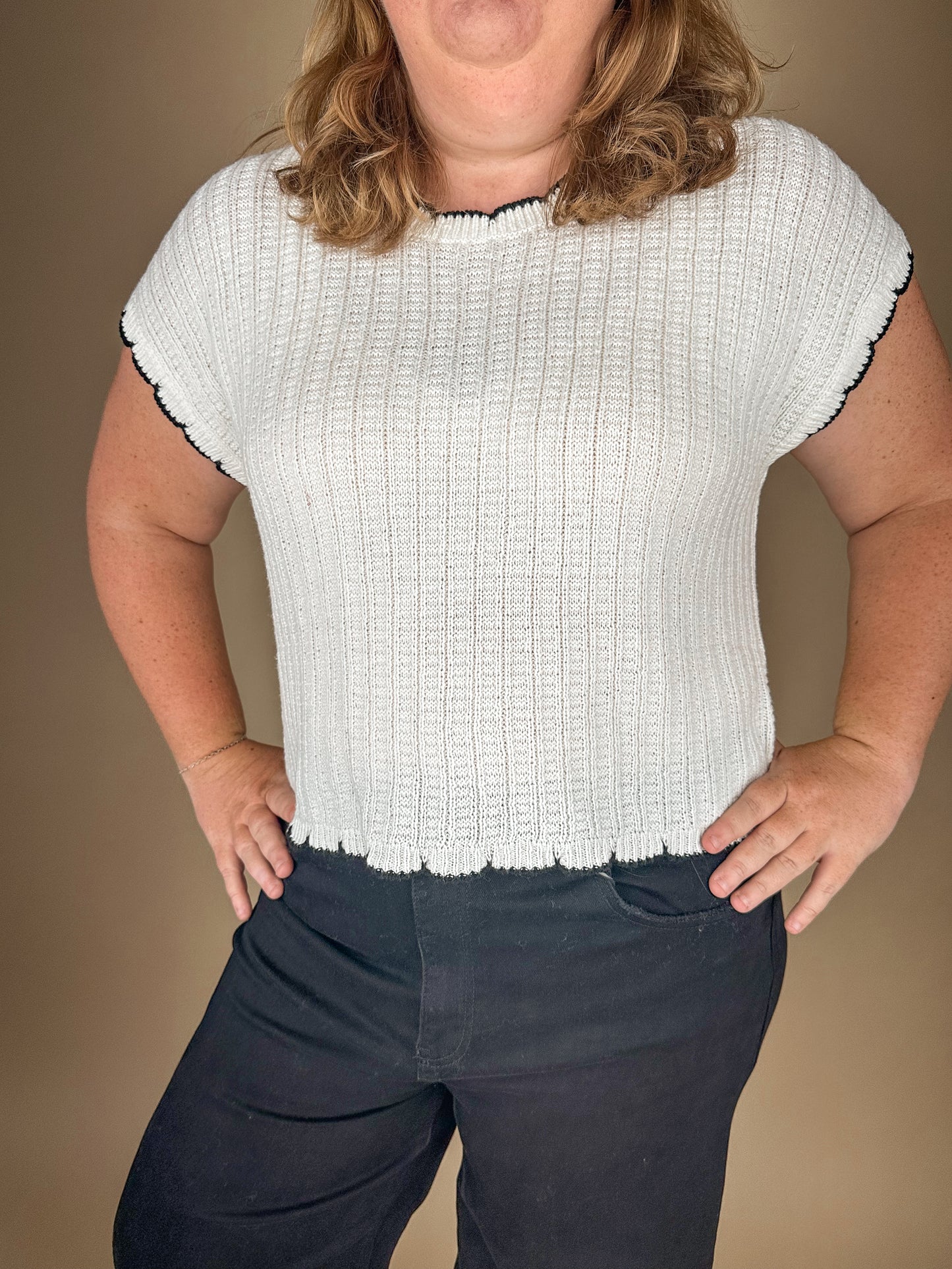 The Sweet Stitch Scallop Sweater