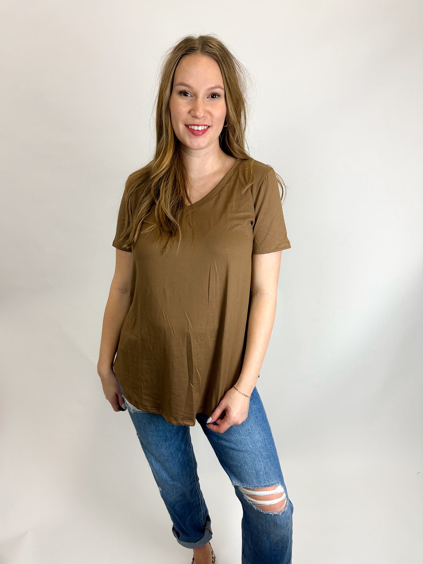 CoreComfort V-Neck Tee Curvy