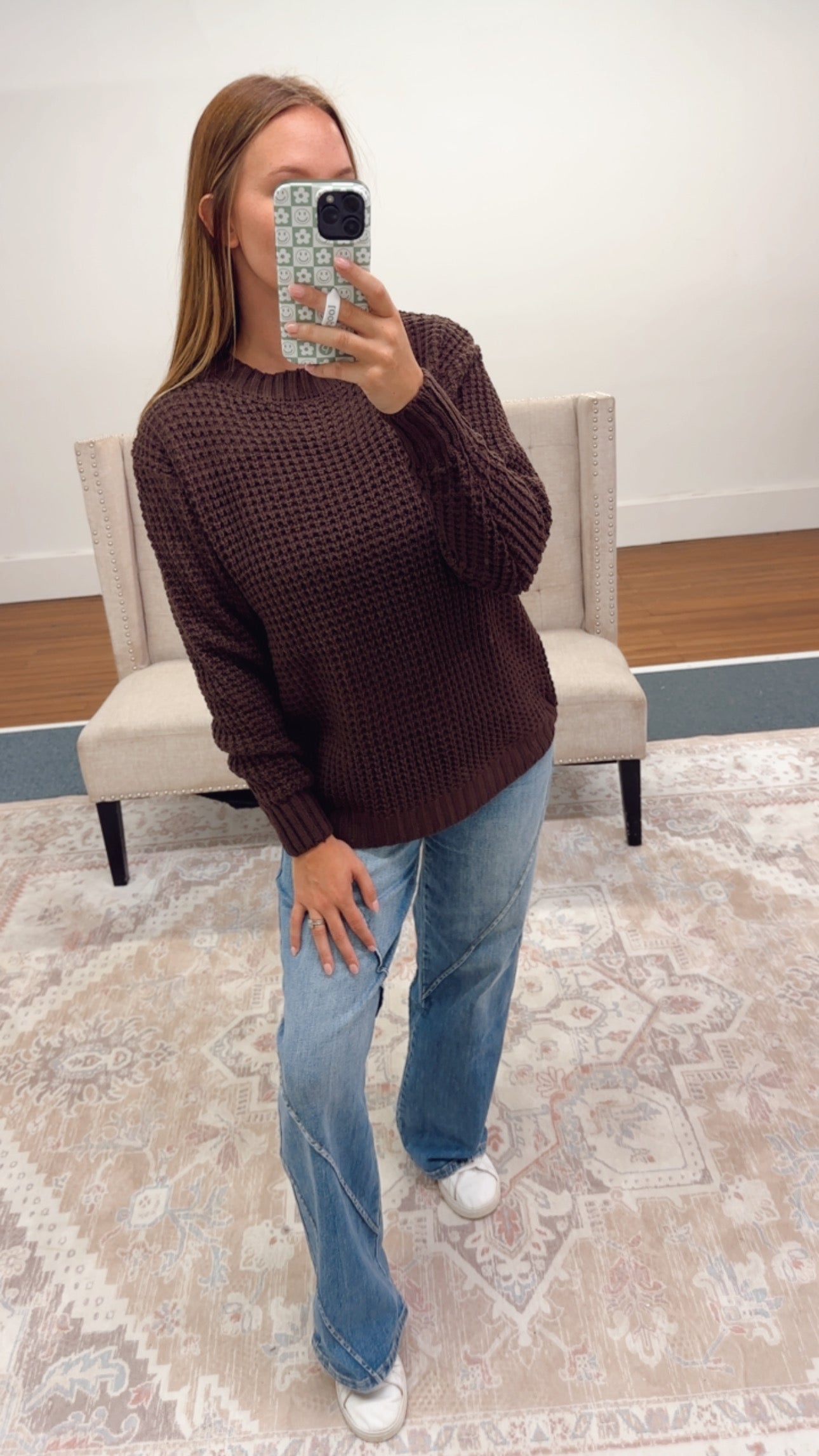 Cozy Waffle Sweater