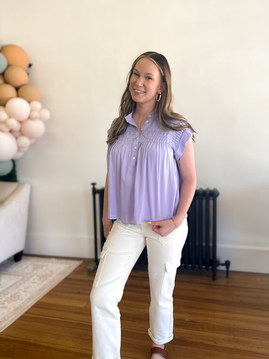 Lilac & Lavender Top