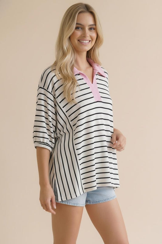 Main Street Stripe Top