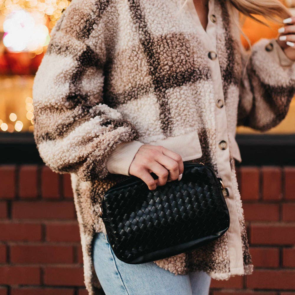 Woven Willow Camera Crossbody Bag Wholesale