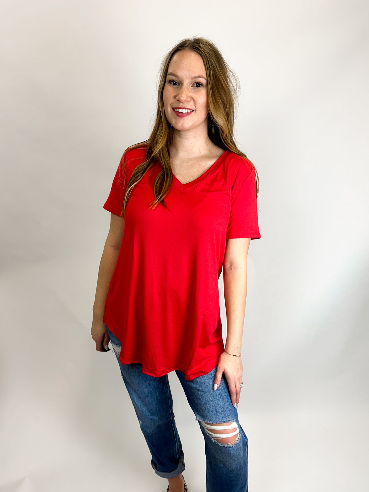 CoreComfort V-Neck Tee Curvy