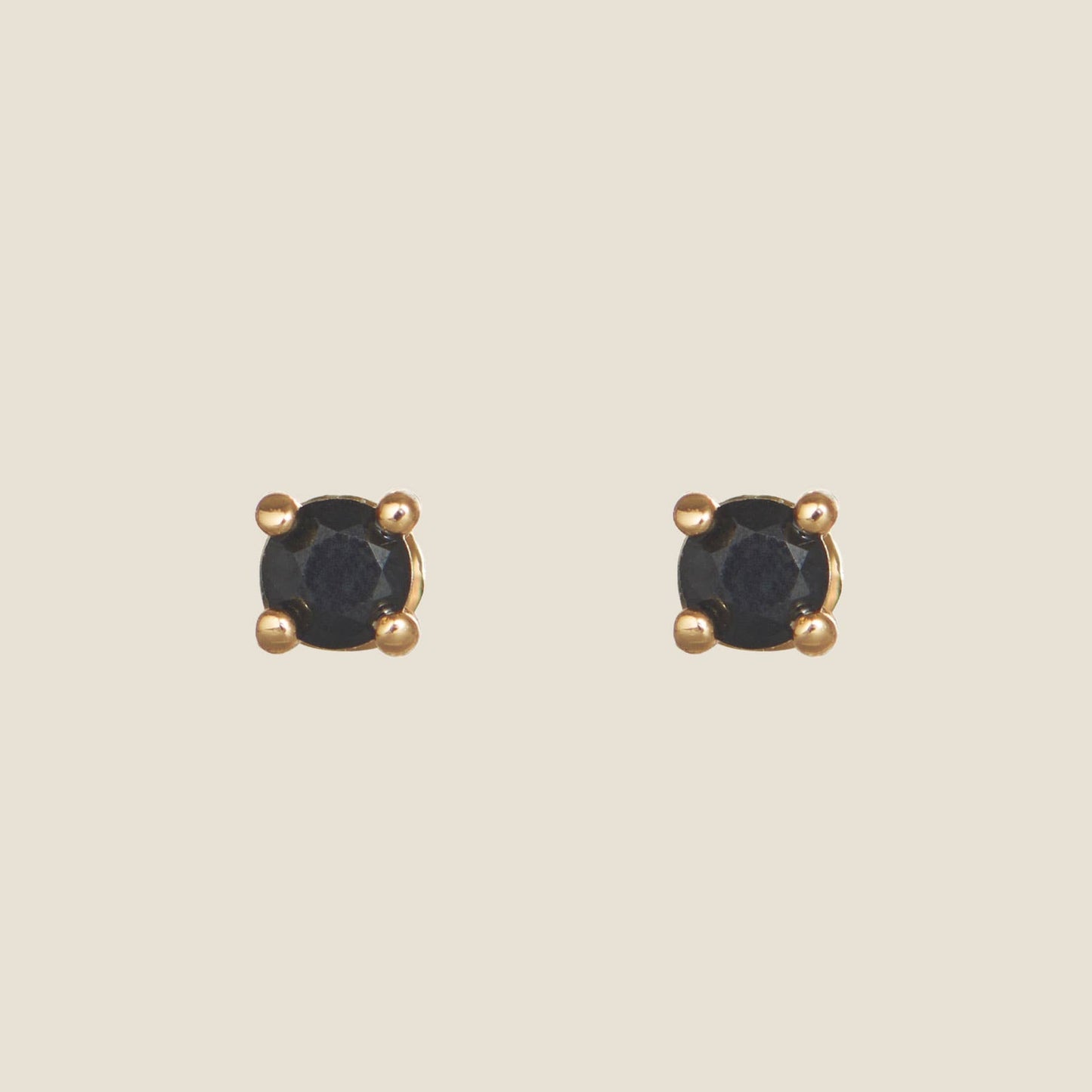 Black Crystal Studs