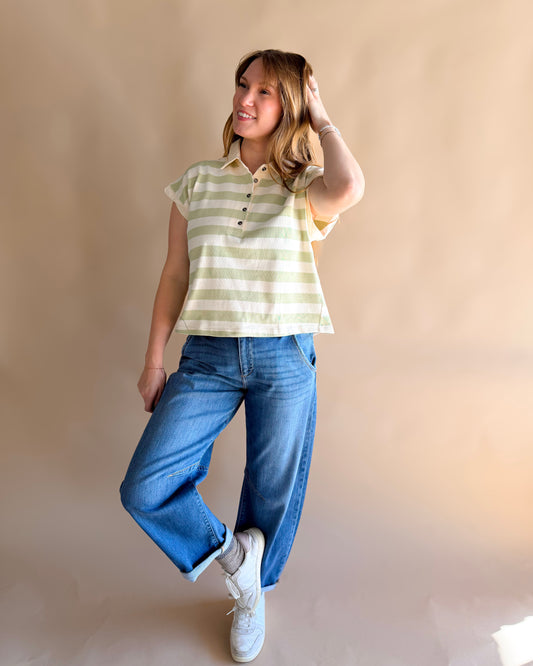 The Meadow Breeze Polo Top