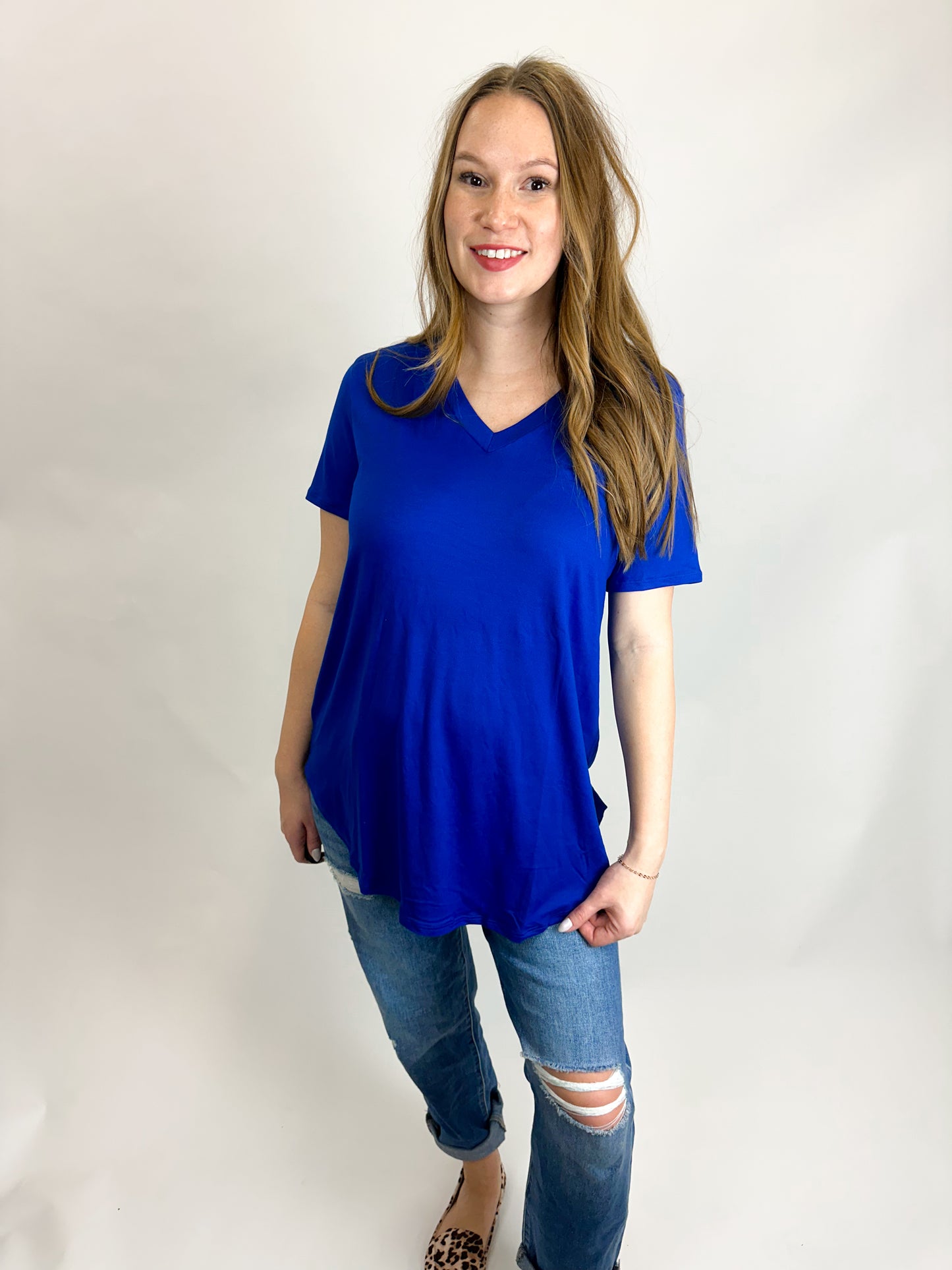 CoreComfort V-Neck Tee Curvy