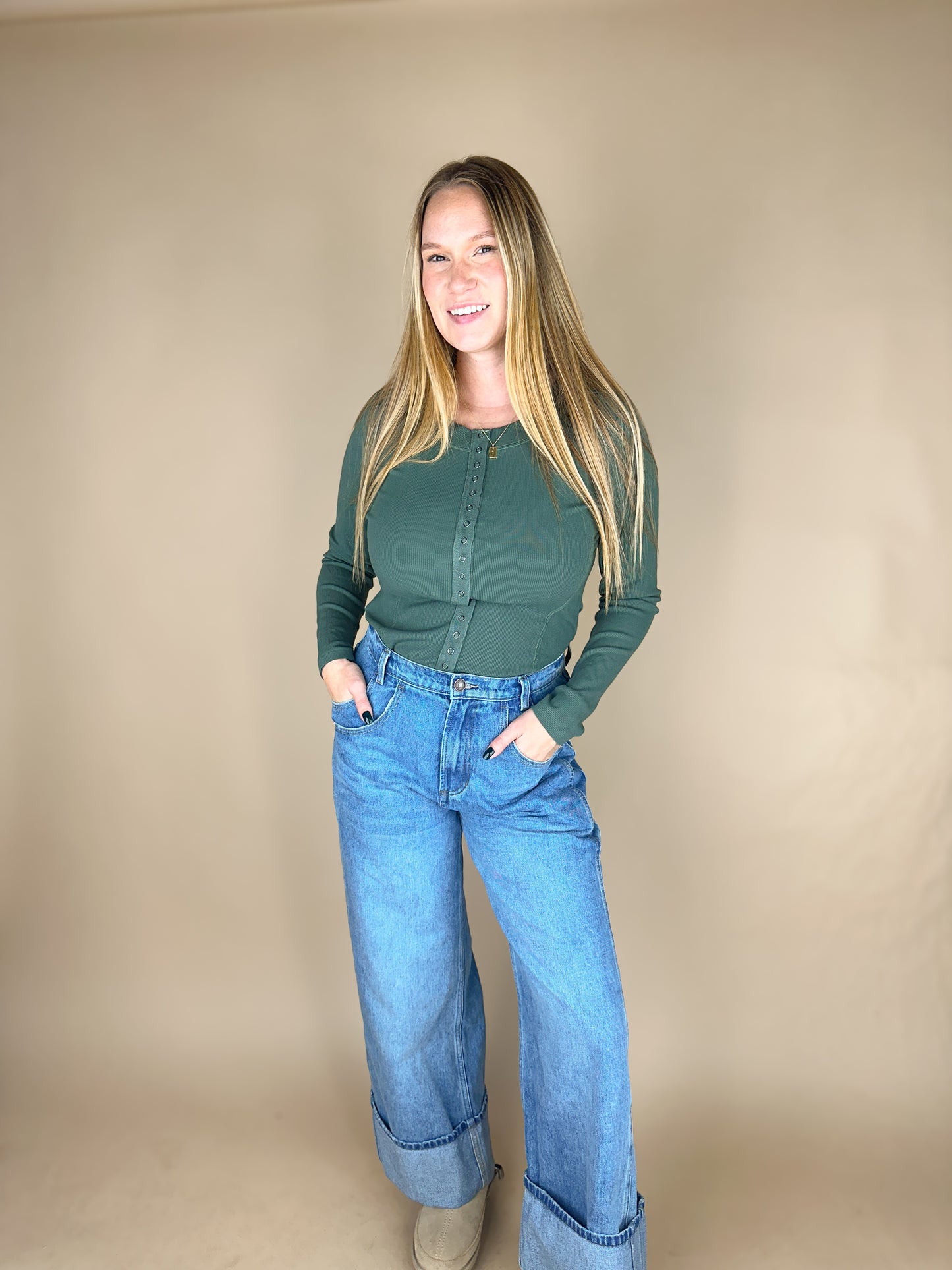 The Ellis Top - Green