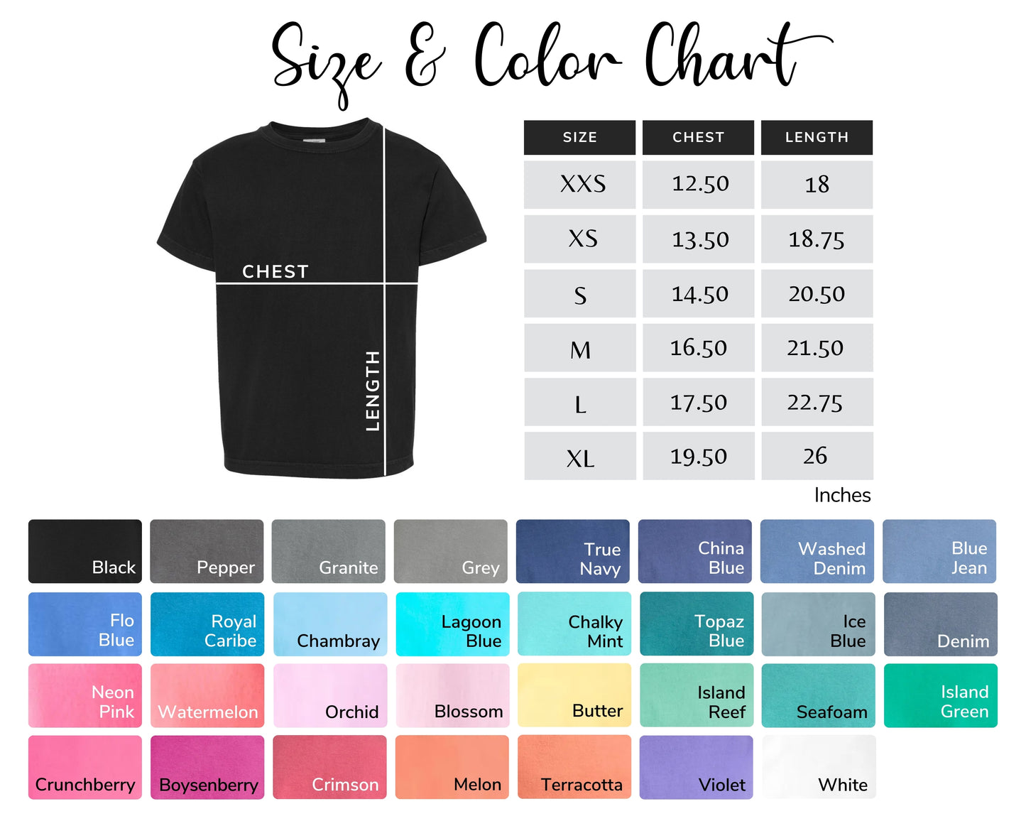CHARGERS Youth Spirit Wear – Choose Your Design, Brand & Size