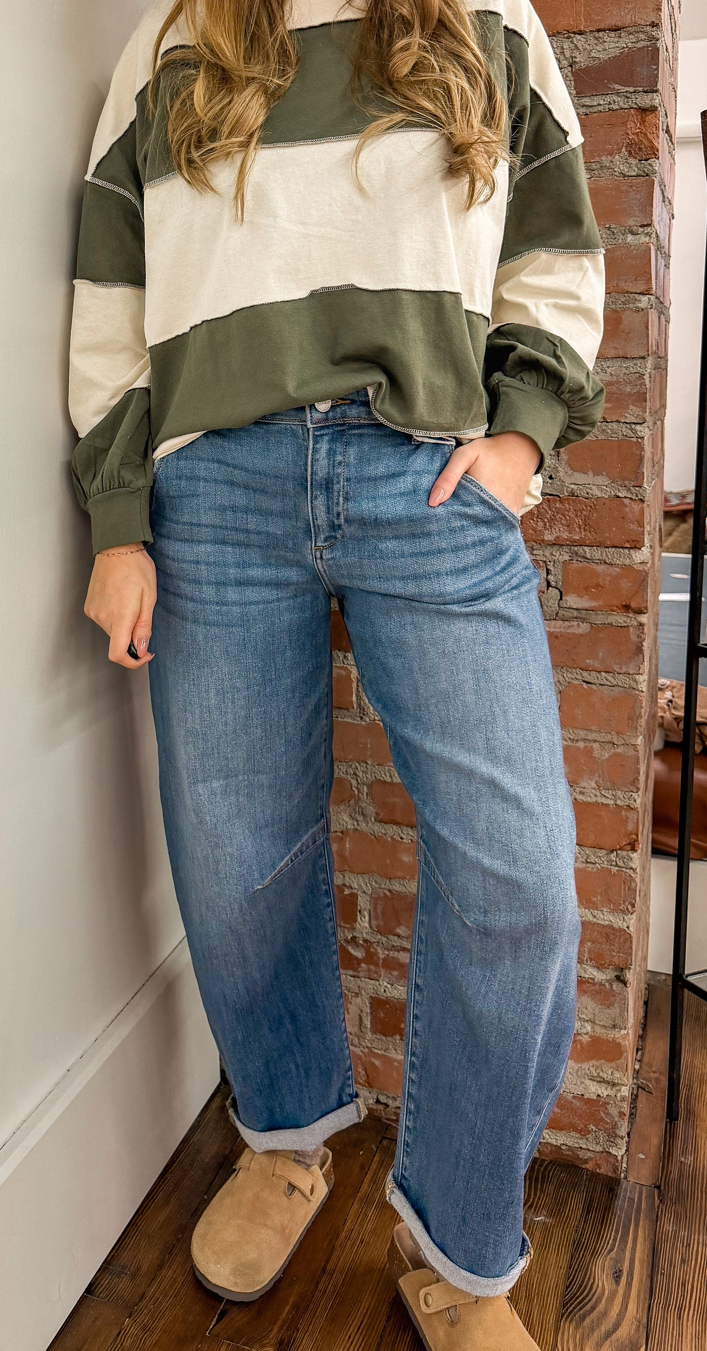 The Off-Duty Barrel Jean