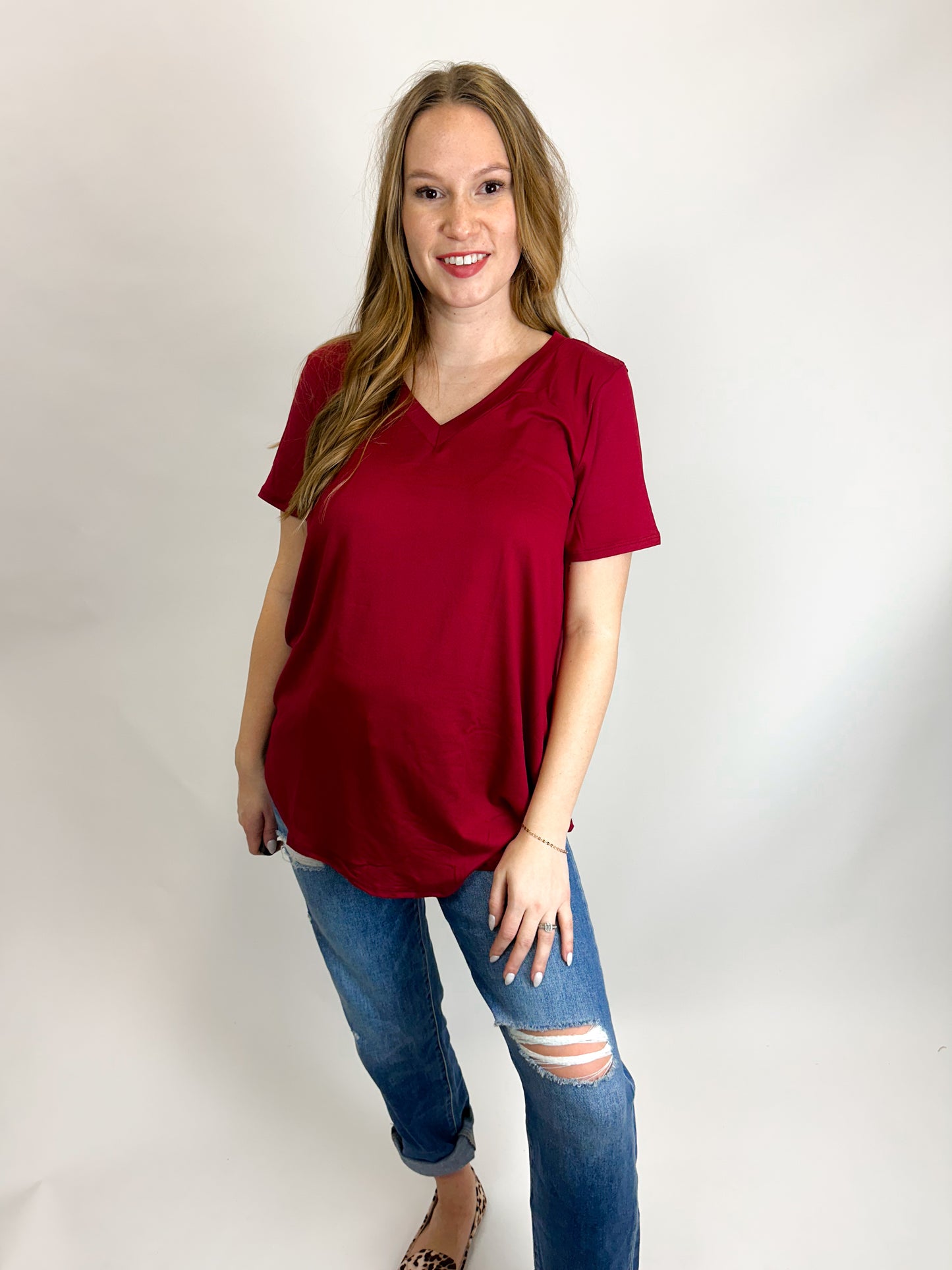 CoreComfort V-Neck Tee Curvy