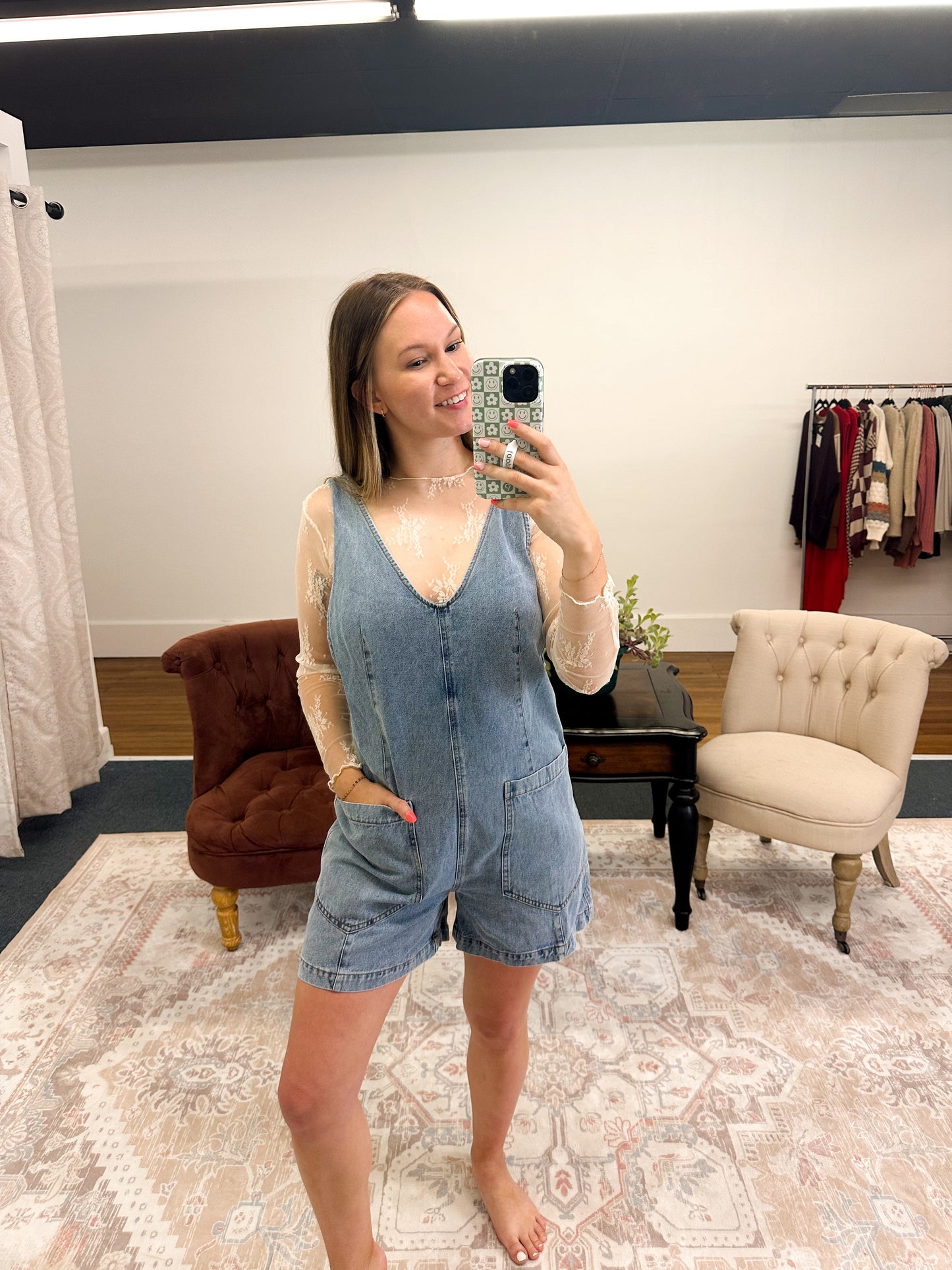 Vintage Denim Romper