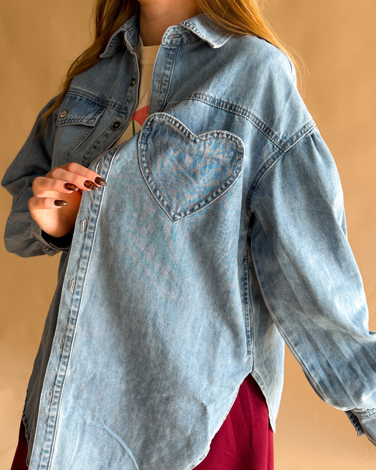 The Heartfelt Denim Shirt