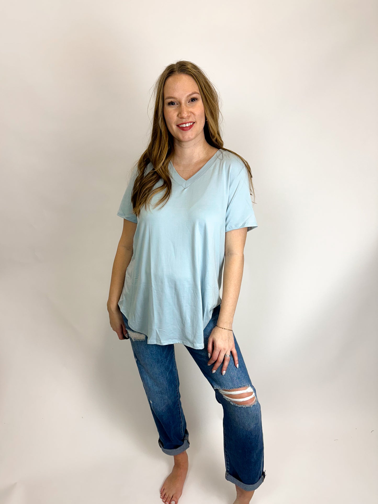 CoreComfort V-Neck Tee Curvy