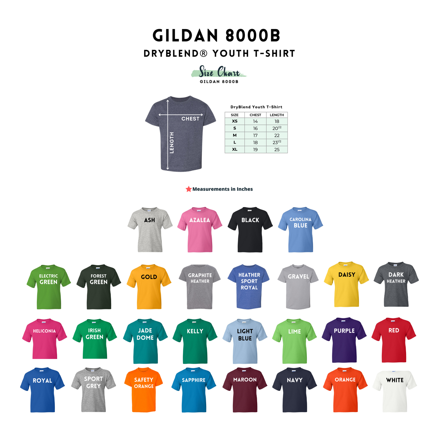 CHARGERS Youth Spirit Wear – Choose Your Design, Brand & Size