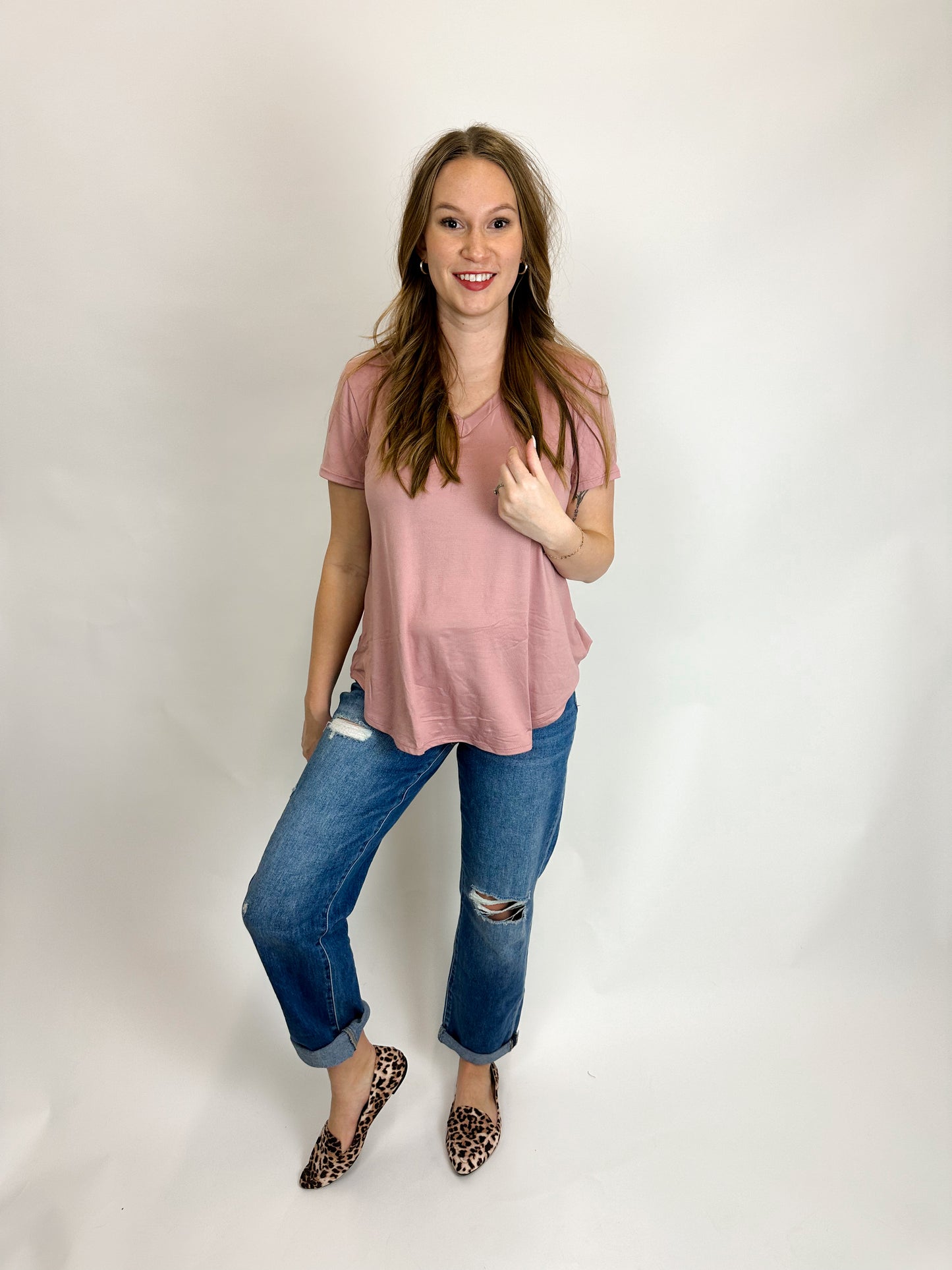 CoreComfort V-Neck Tee Curvy