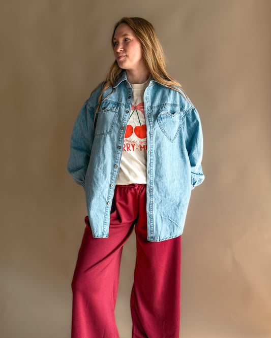 The Heartfelt Denim Shirt