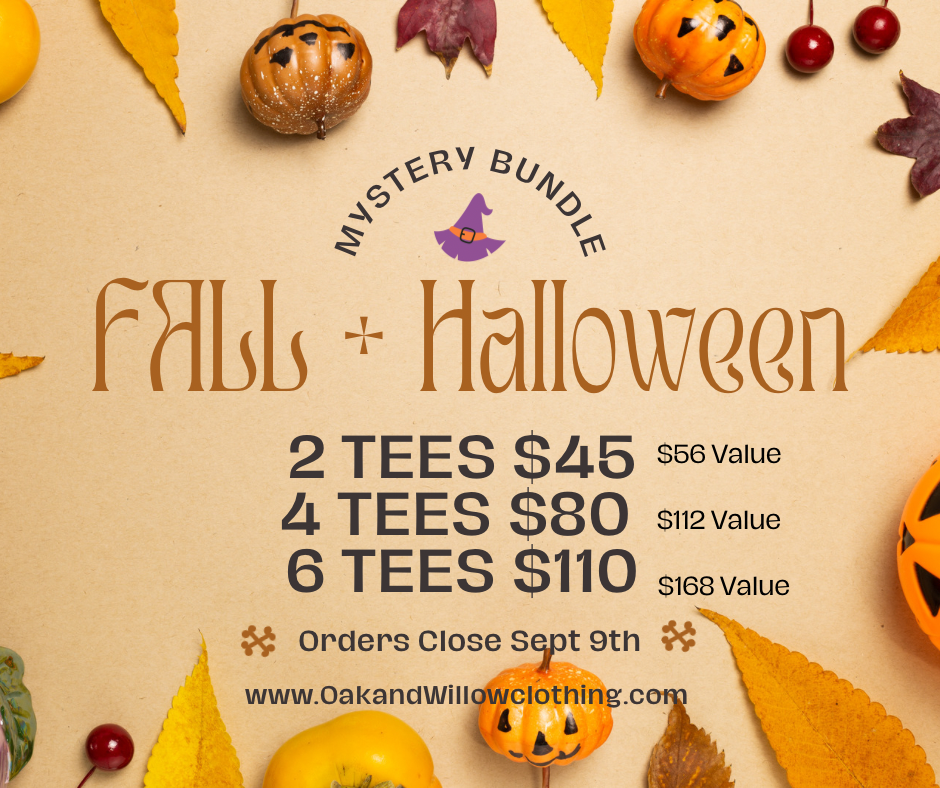 6 Tee Fall + Halloween Mystery Bundle