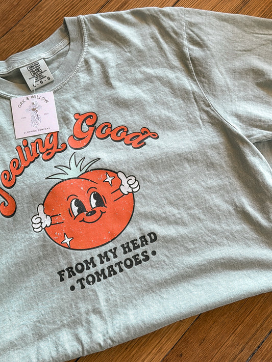 From my Head tomatoes tee