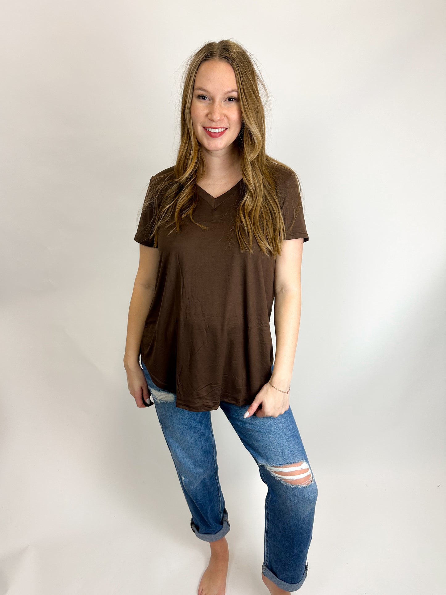 CoreComfort V-Neck Tee Curvy