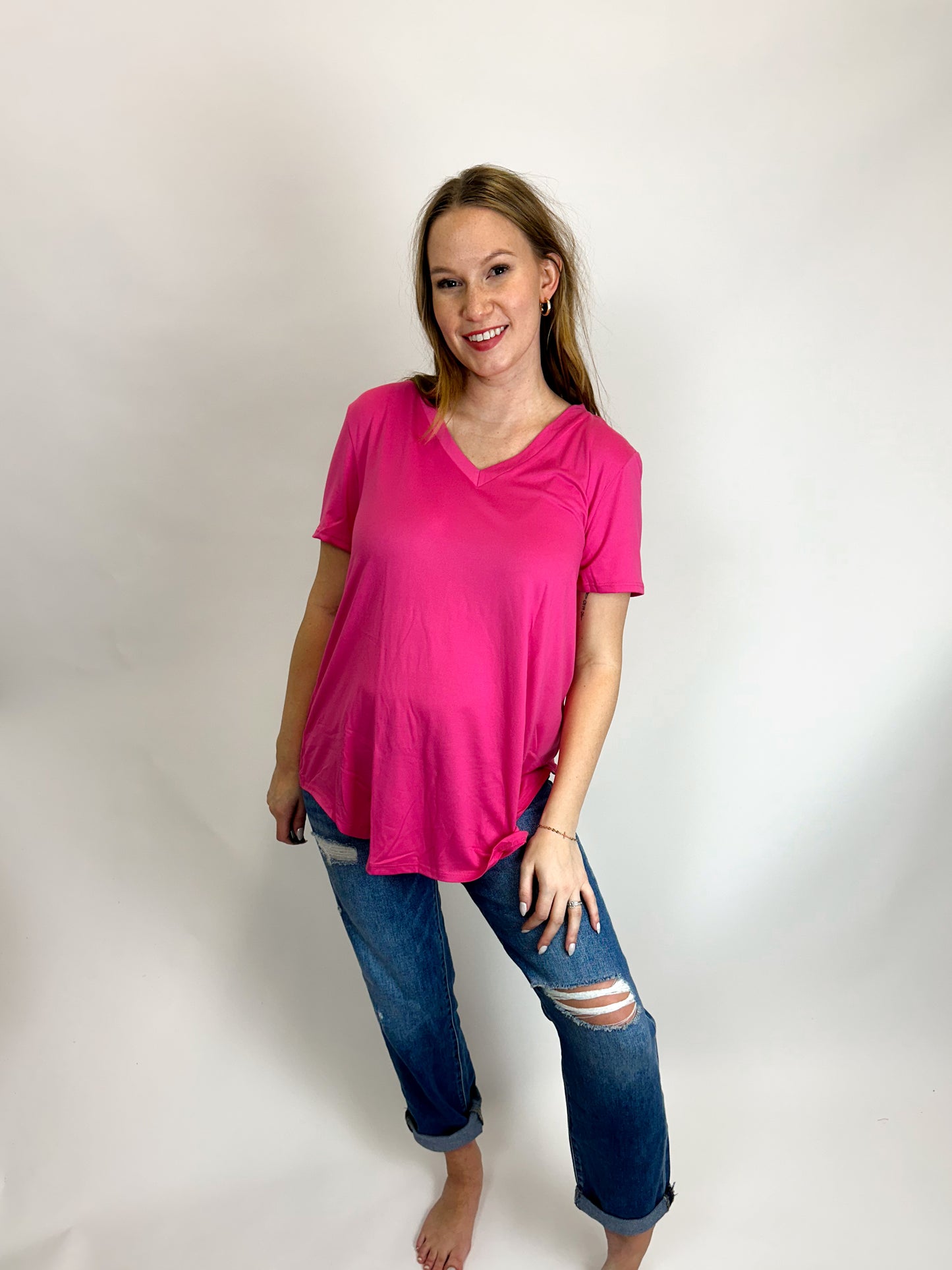 CoreComfort V-Neck Tee Curvy