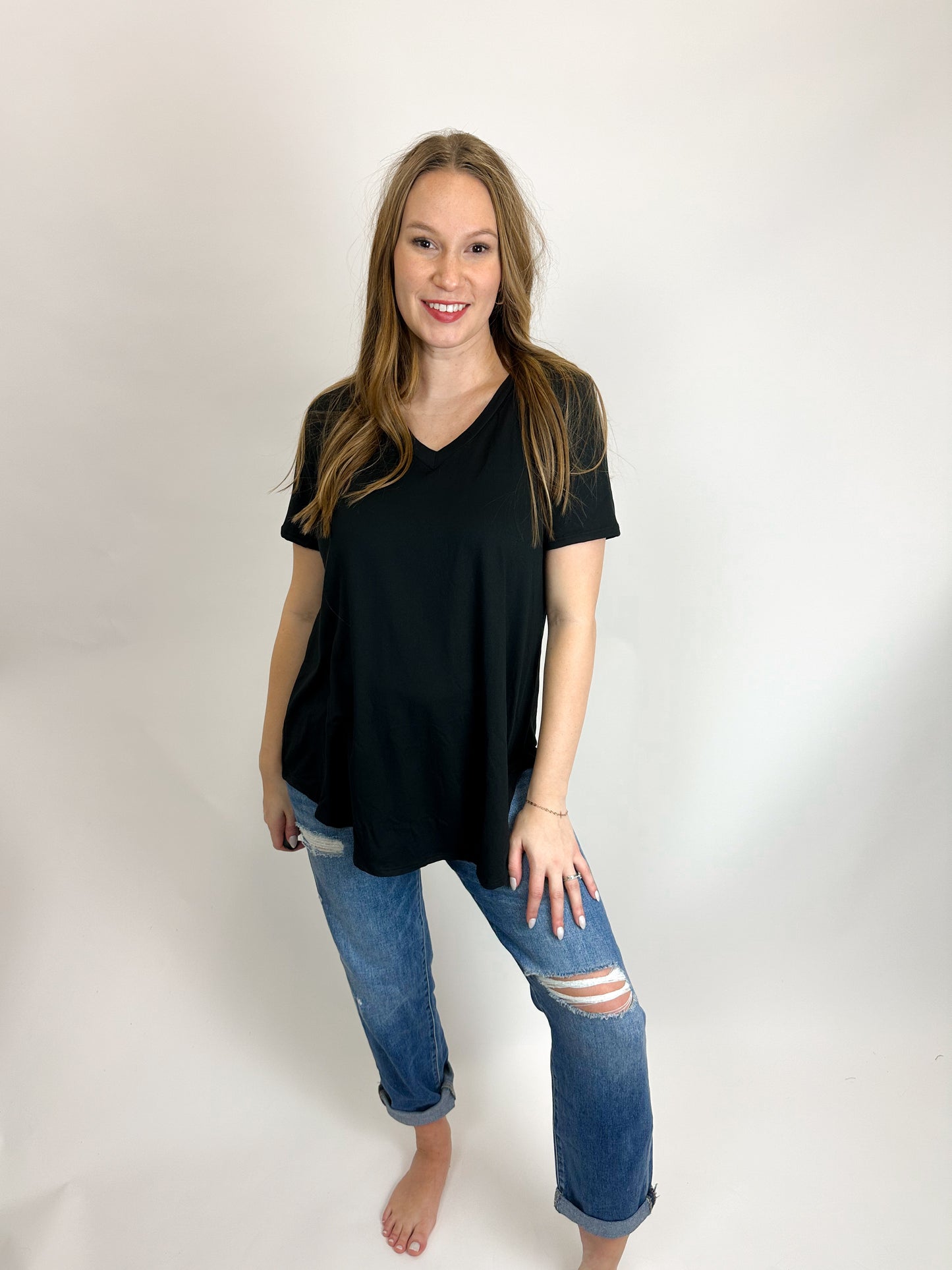 CoreComfort V-Neck Tee Curvy