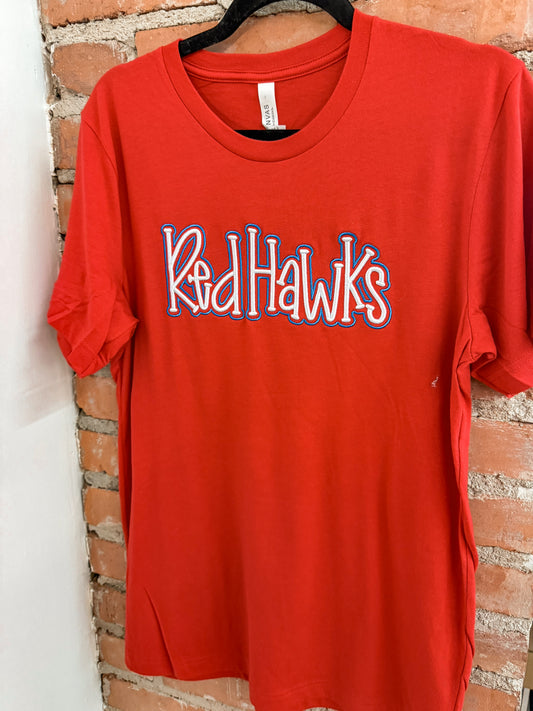 Puff Embroidery Redhawk Tee
