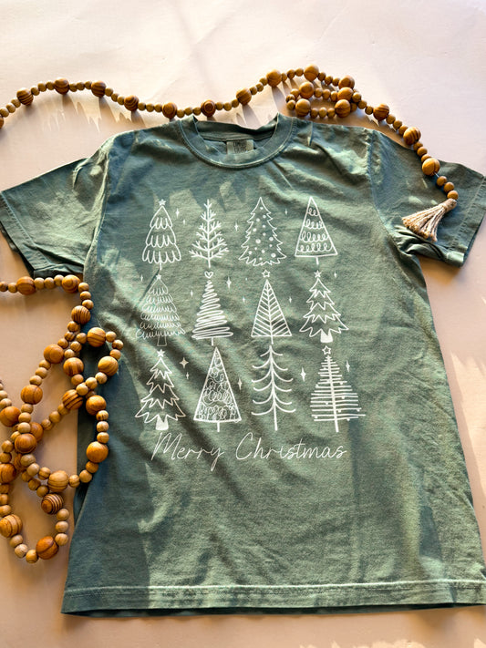 Merry Christmas Trees Tee