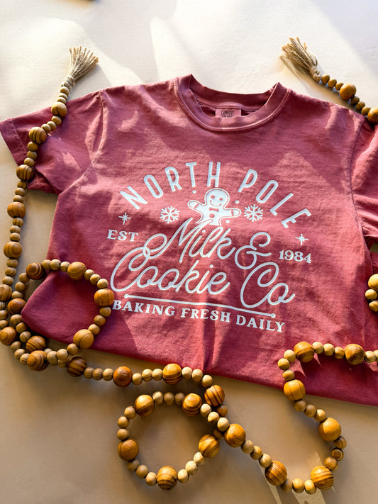 North Pole Milk & Cookies Tee