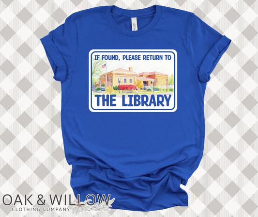 If found, Please Return to the Library