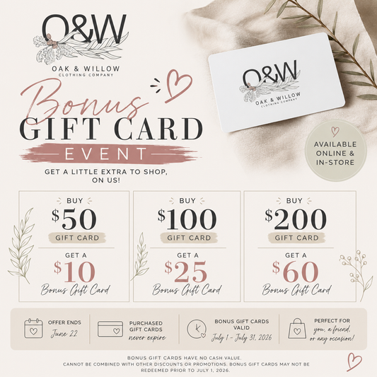 🎁 BONUS GIFT CARD EVENT 🎁