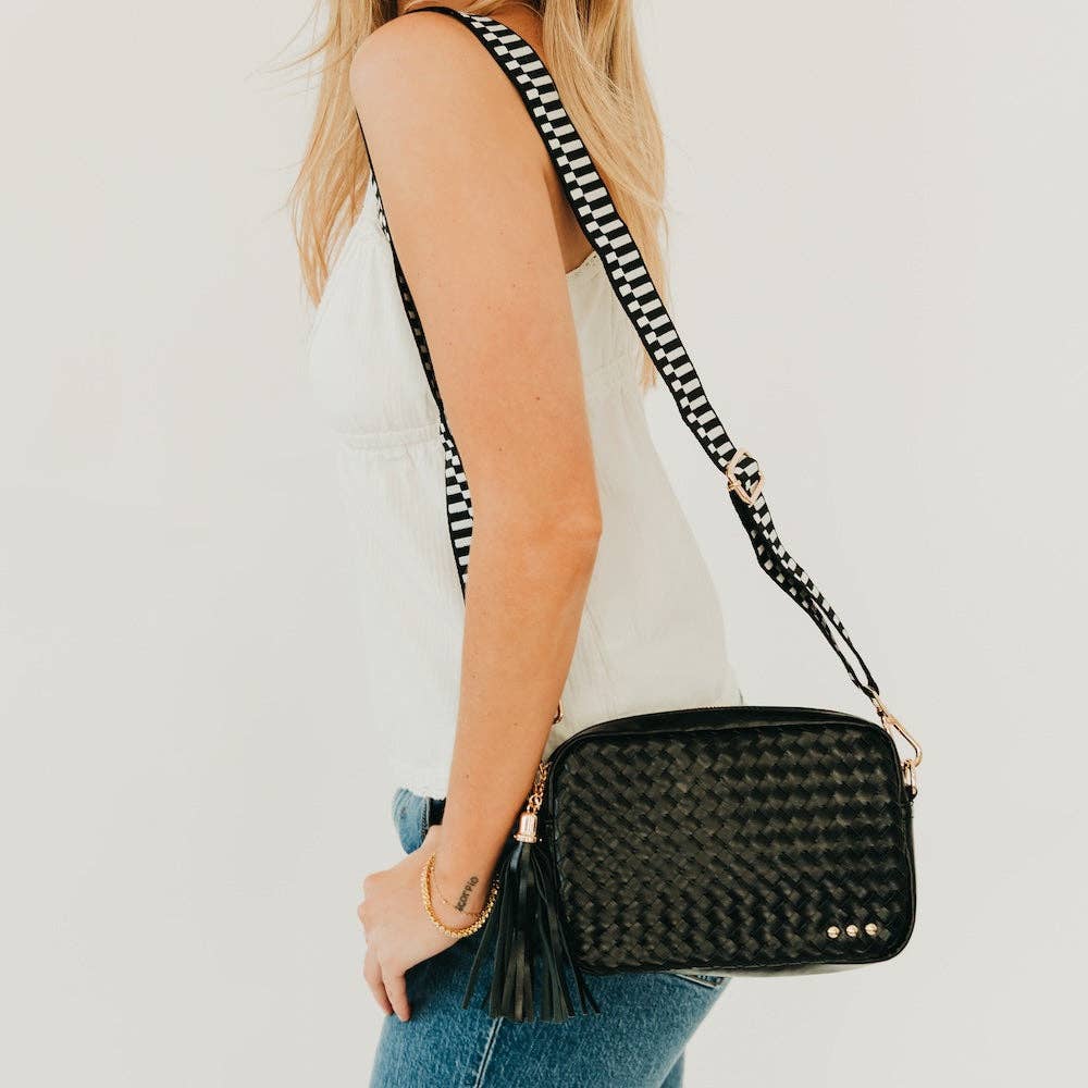 Woven Willow Camera Crossbody Bag Wholesale