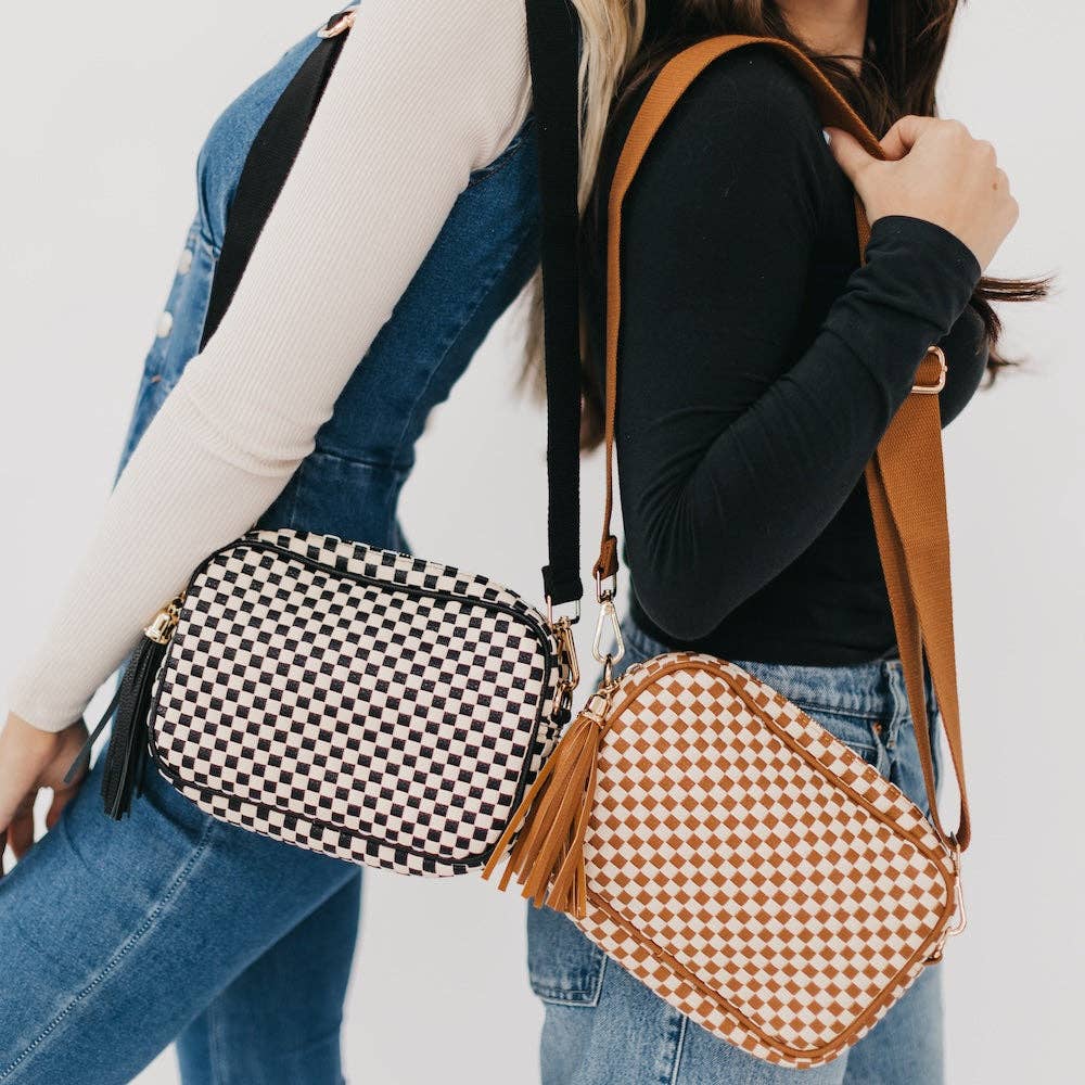 Woven Willow Camera Crossbody Bag Wholesale