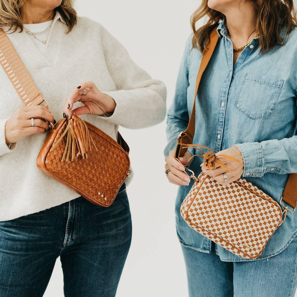 Woven Willow Camera Crossbody Bag Wholesale